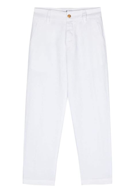 White twill tapered trousers - women PT01 | CDVTGOB00STDPU31Y010