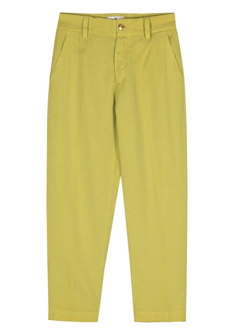 Green twill tapered trousers - women PT01 | CDVTGOB00STDPU31Y815