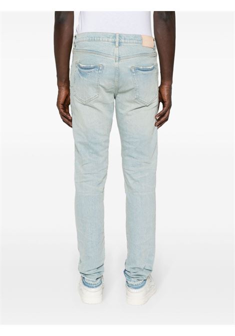 Jeans skinny in blu - uomo PURPLE | P001SHII224