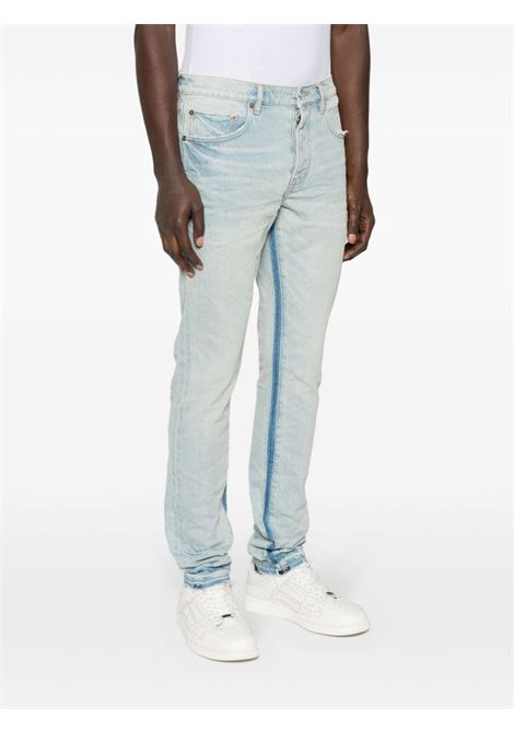 Jeans skinny in blu - uomo PURPLE | P001SHII224