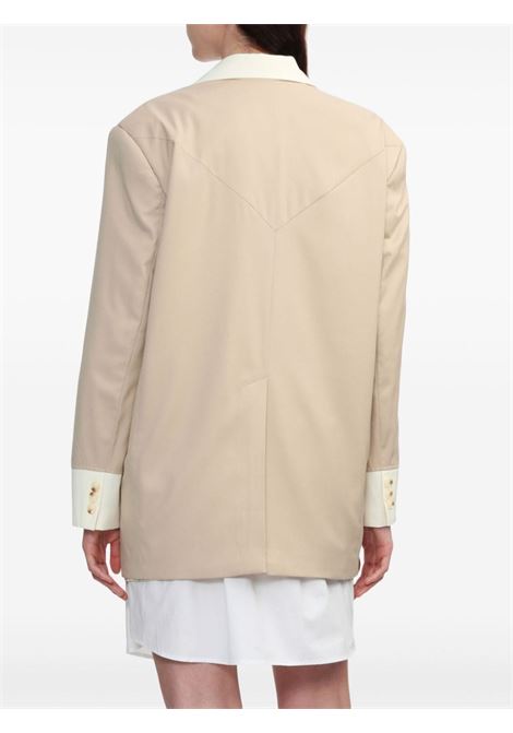 Blazer doppiopetto con design bicolore in beige - donna REMAIN | 5013202764151116