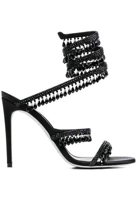 Black crystal-embellished sandals - women RENE CAOVILLA | C10182105R001V050