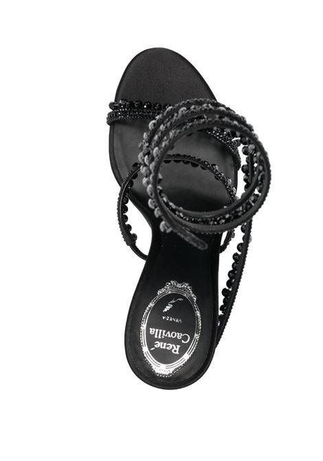 Black crystal-embellished sandals - women RENE CAOVILLA | C10182105R001V050