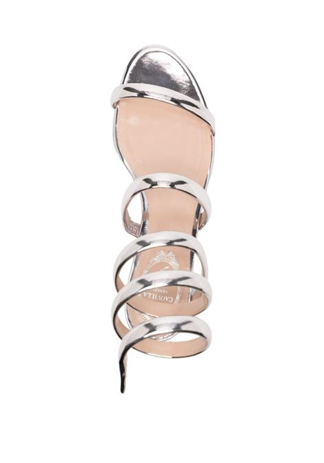 Silver metallic-finish sandals - women RENE CAOVILLA | C1186501000015251