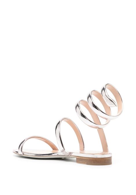 Silver metallic-finish sandals - women RENE CAOVILLA | C1186501000015251