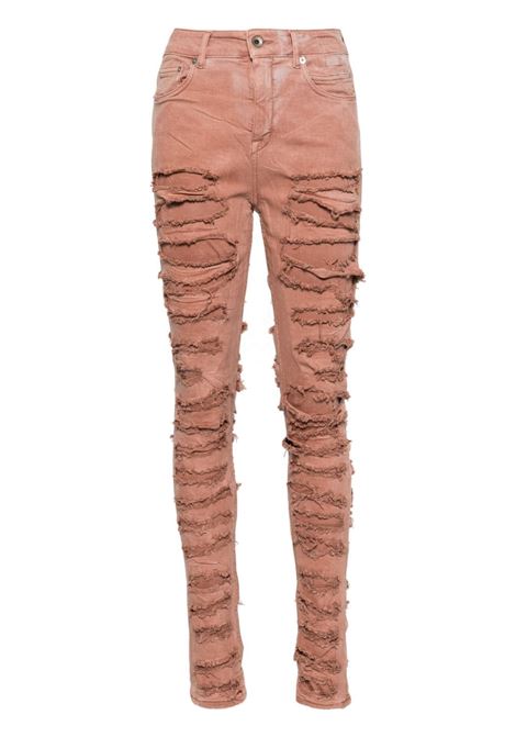 Jeans skinny Detroit Cut in rosa - donna RICK OWENS DRKSHDW | DS01D1316SCFSLH13