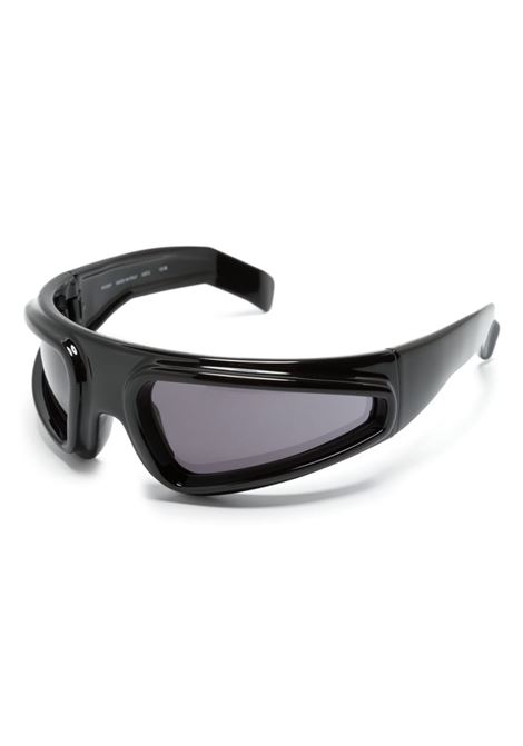Black biker-frame sunglasses Rick owens - unisex RICK OWENS | RG0000012GBLKSB0909