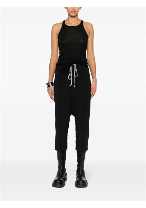 Top a coste in nero - donna RICK OWENS | RP01D2101MR09