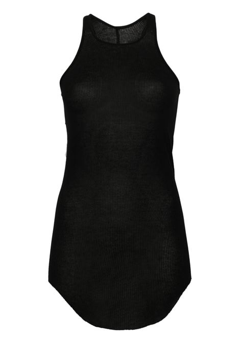 Top a coste in nero - donna RICK OWENS | Top | RP01D2101RC09
