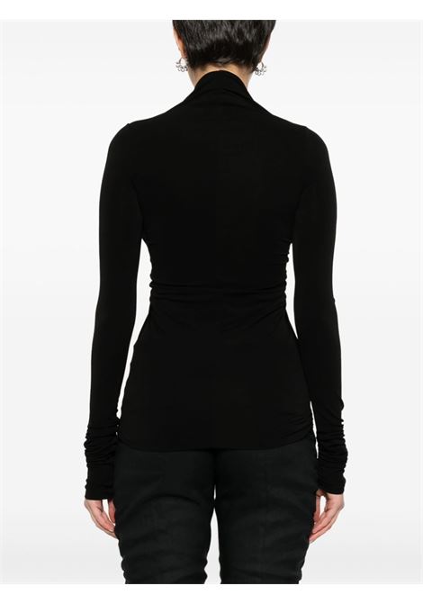 Top con dettaglio cut-out Prong in nero - donna RICK OWENS | RP01D2222HBZ09