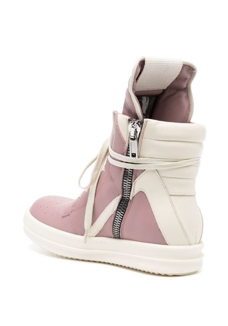 Snekaers alte geobasket in bianco e rosa - donna RICK OWENS | RP01D2894LCO6311