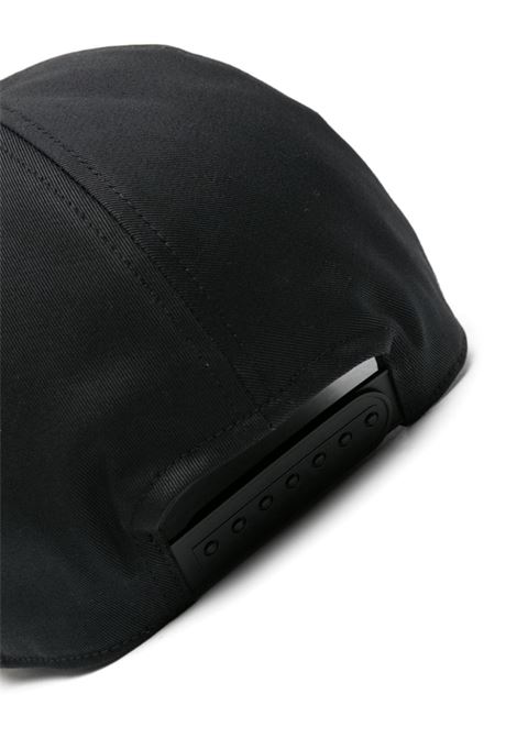 Black text-embroidered baseball cap - men RICK OWENS | RR01D3400TWEM110934