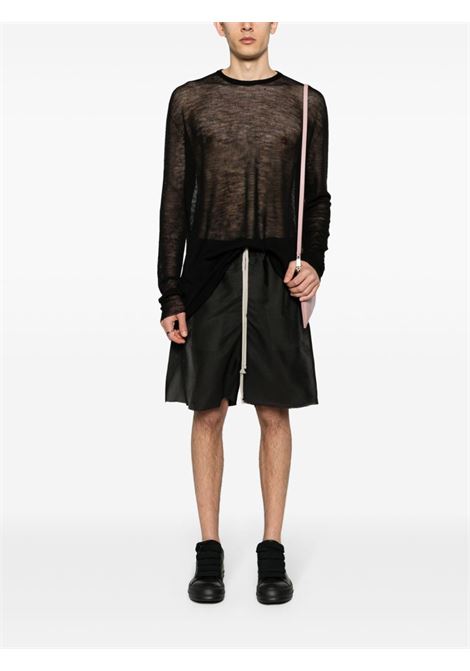 Maglione semi-trasparente in nero - uomo RICK OWENS | RR01D3661KM09