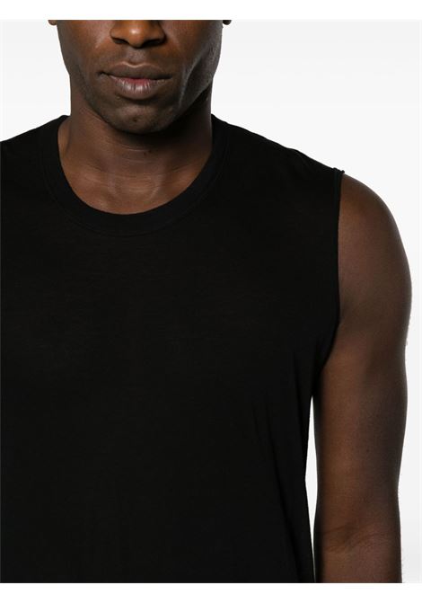 Black sleveeless T-shirt - men  RICK OWENS | RU01D3151UC09