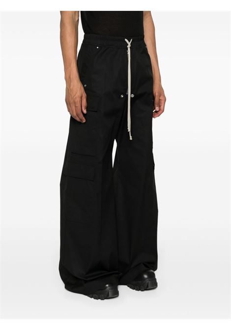 Black Cargobelas low-waist wide-leg trousers - men RICK OWENS | RU01D3339TE09