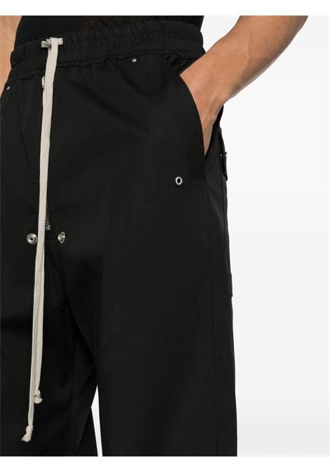 Black Bela wide-leg poplin trousers - men RICK OWENS | RU01D3366TE09