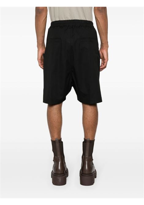 Black Bauhaus Bela drop-crotch shorts - men RICK OWENS | RU01D3392TE09