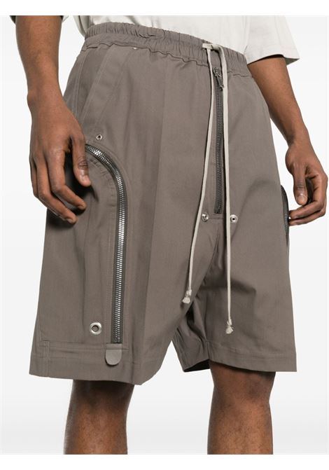 Dust grey Bauhaus Bela drop-crotch shorts - men RICK OWENS | RU01D3392TE34