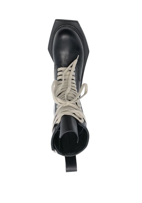Black Turbo Cyclops 70mm lace-up boots ? men  RICK OWENS | RU01D3875LOO09