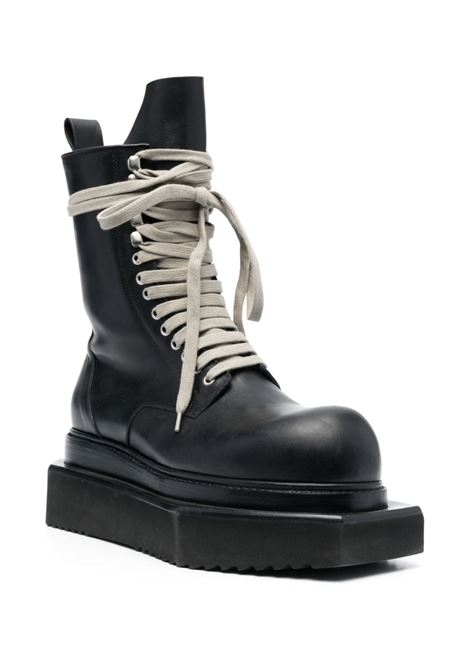 Black Turbo Cyclops 70mm lace-up boots ? men  RICK OWENS | RU01D3875LOO09
