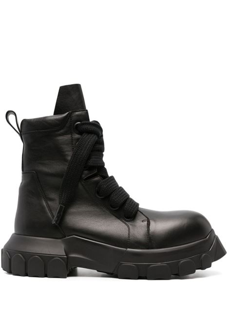 Black Bozo Tractor boots - men  RICK OWENS | RU01D3887LCOW2999