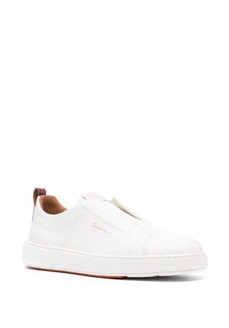 White slip-on sneakers - men SANTONI | MBCD21959BARSCBEI50