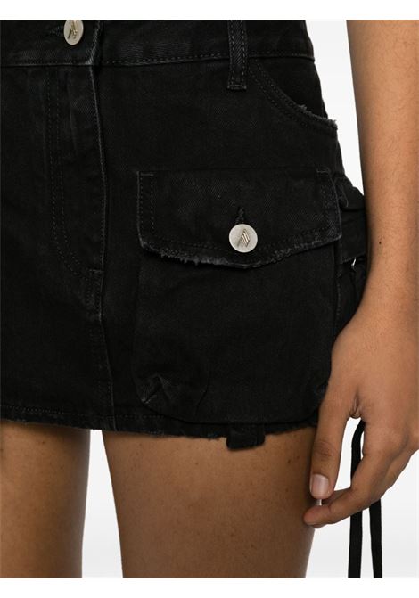 Black Fay cargo denim miniskirt - women  THE ATTICO | 241WCS136D066100