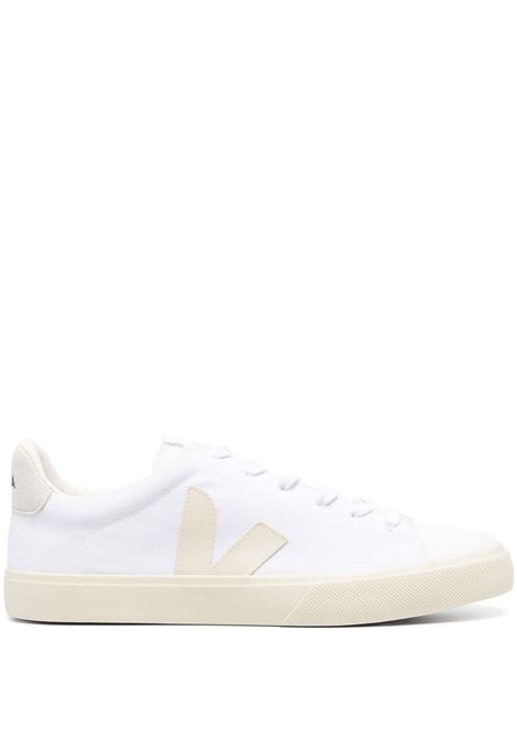 White and beige campo ca low-top sneakers - men  VEJA | CA0103129BWHTPRR