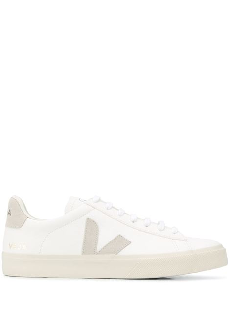 White and beige campo low-top sneakers - men  VEJA | CP0502429BWHTNTRL