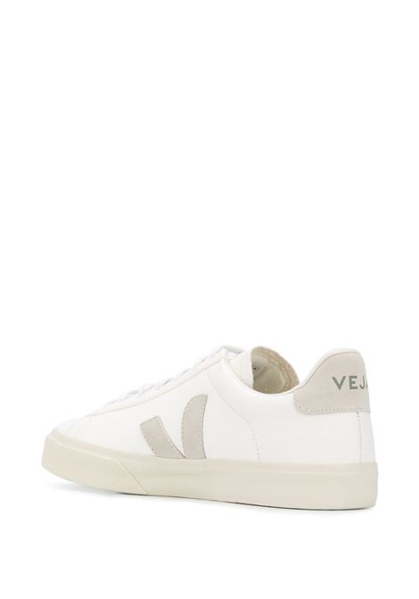 White and beige campo low-top sneakers - men  VEJA | CP0502429BWHTNTRL