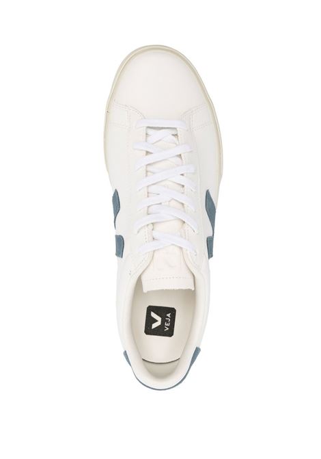 White and blue campo low-top sneakers - men  VEJA | CP0503121BWHTCLFRN