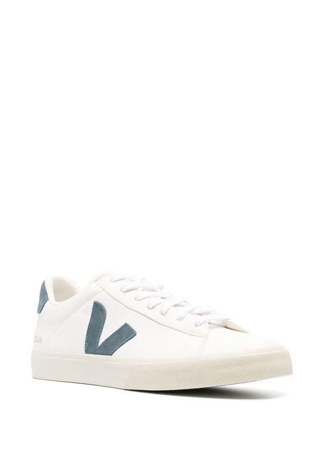White and blue campo low-top sneakers - men  VEJA | CP0503121BWHTCLFRN