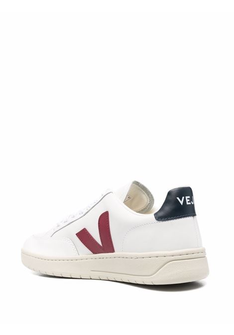 Sneakers V-12 in bianco, blu e rosso  - uomo VEJA | XD0201955BWHTMRSLNTC