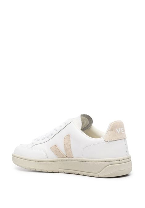 Sneakers basse V-12 in bianco e beige - donna VEJA | XD0202335AWHTSBL