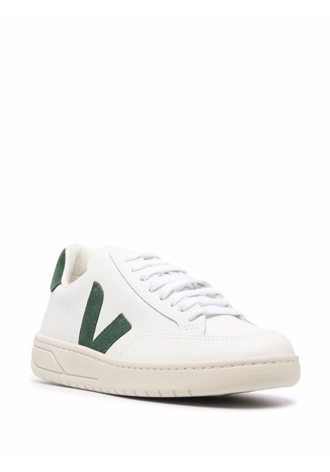 Sneakers basse V-12 in bianco e verde - donna VEJA | XD0202336AWHTCYPRS