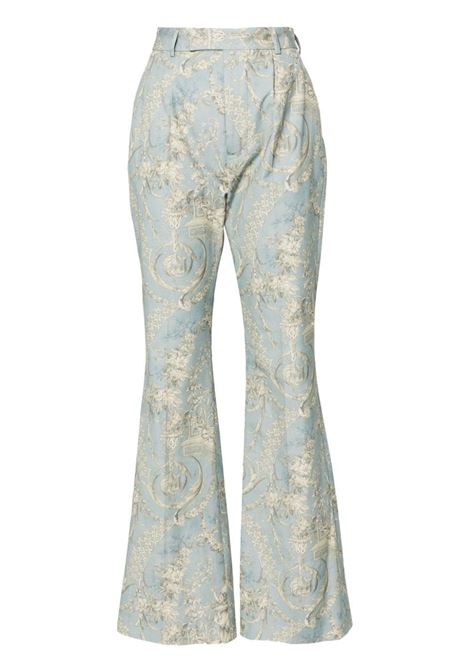 Pantaloni con stampa ray in blu - donna VIVIENNE WESTWOOD | 1F010008W00NAK302