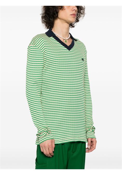 Green Sonic polo shirt - men WALES BONNER | MS24JE23JE041700