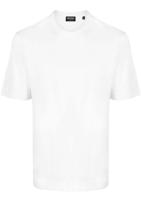 T-shirt con applicazione in bianco - uomo ZEGNA | UB386A5B718213