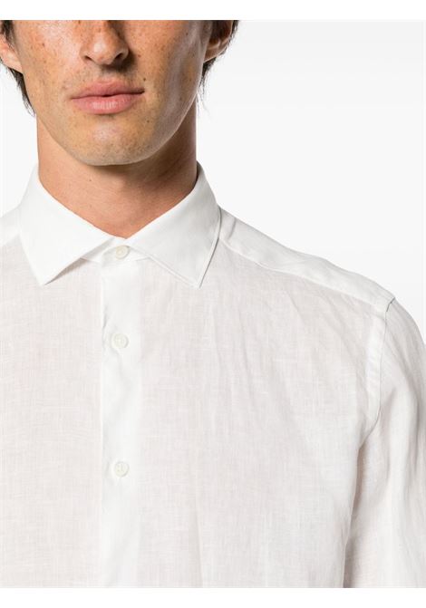 Camicia con colletto ampio in bianco - uomo ZEGNA | UDX38A7SRF5623