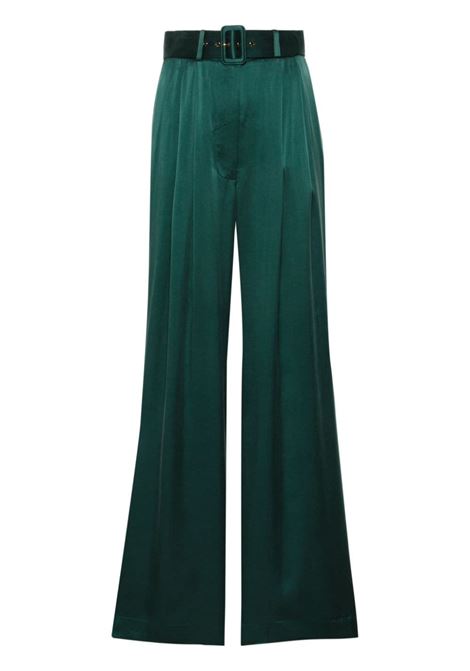 Pantaloni larghi con cintura in verde - donna ZIMMERMANN | 2151PRMATJDE