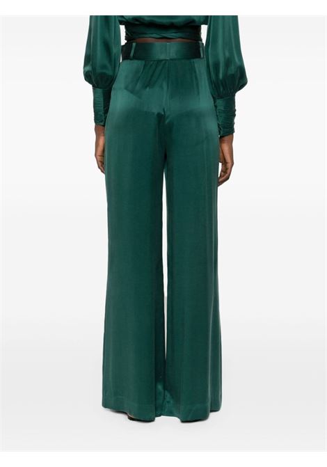 Pantaloni larghi con cintura in verde - donna ZIMMERMANN | 2151PRMATJDE