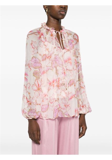 Pink matchmaker billow floral-print blouse ? women ZIMMERMANN | 3825TMATCORHI