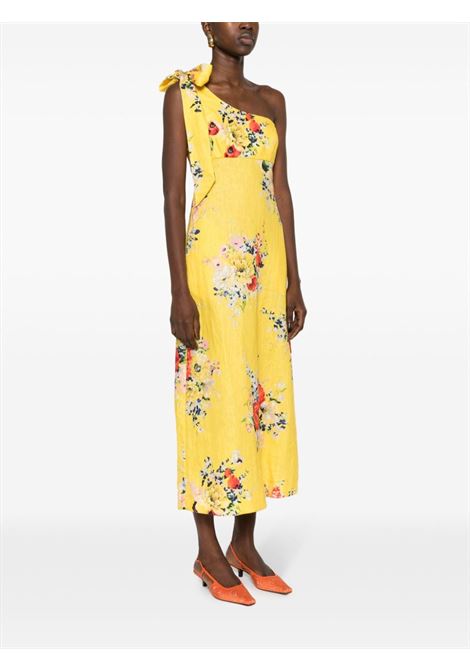 Yellow alight asymmetric midi dress ? women ZIMMERMANN | 8463DRS241YFL