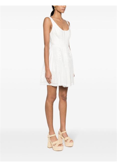 White alight corset mini dress ? women  ZIMMERMANN | 8467DRS241IVO