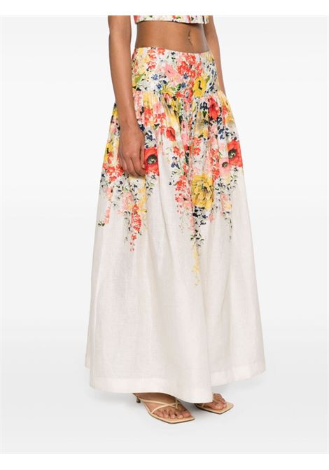 Multicolor alight floral-print skirt ? women  ZIMMERMANN | 8482SRS241IVF