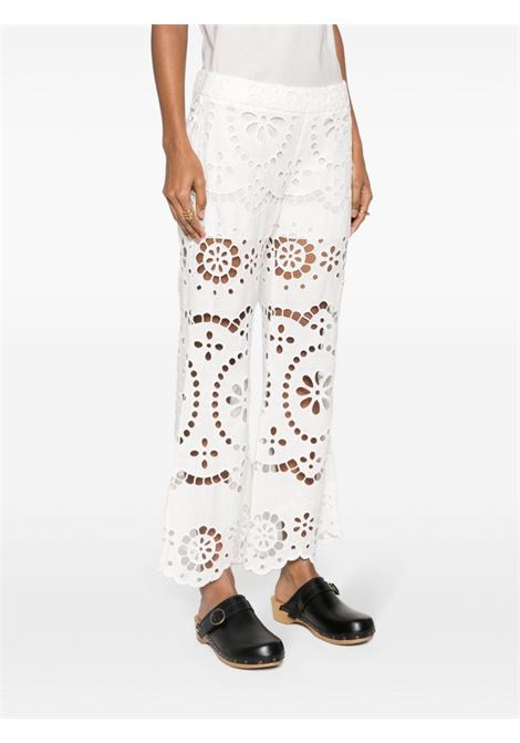 White lexi broderie anglaise trousers ? women  ZIMMERMANN | 8880PRS245IVO