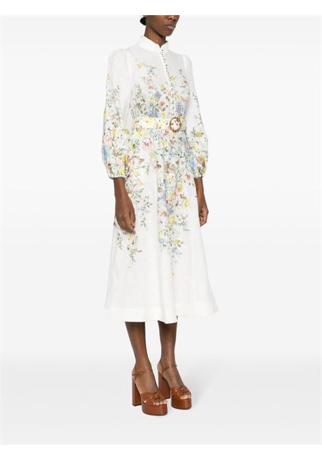 Multicolor matchmaker floral-print midi dress ? women  ZIMMERMANN | 9143DMATCRMBLU