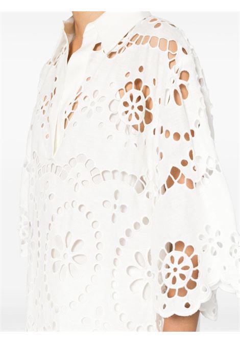 White floral-embroidered blouse ? women  ZIMMERMANN | 9170DRS245IVO