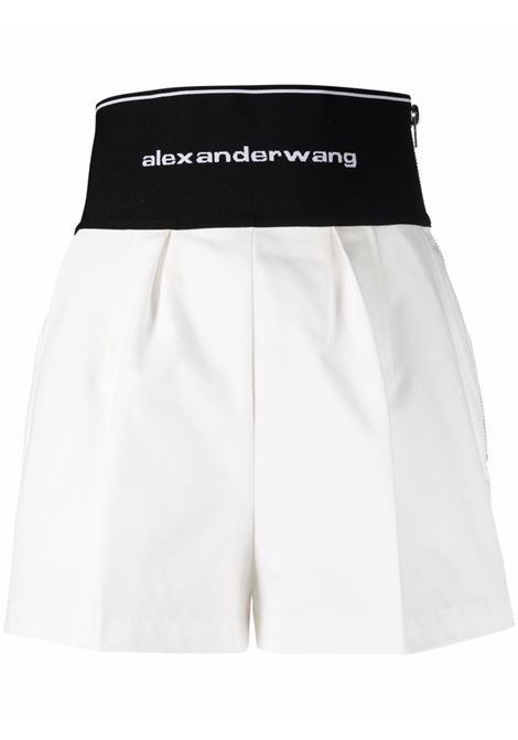 Pantaloncini con stampa in bianco - donna ALEXANDER WANG | Shorts | 1WC1224450110