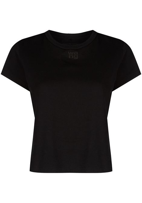 T-shirt con logo in nero - donna ALEXANDER WANG | 4CC3221358001